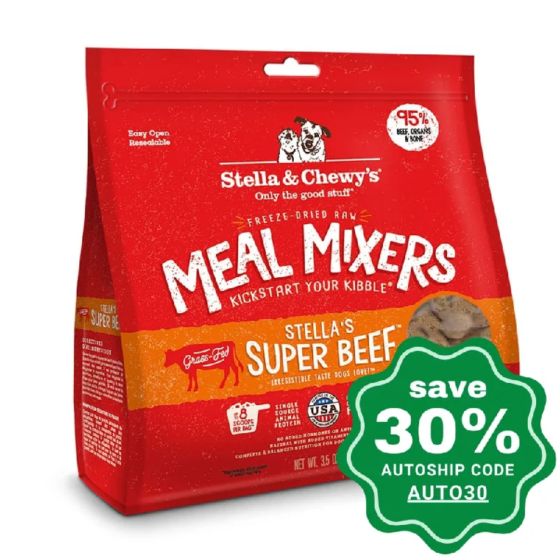 Stella & Chewy's - Freezed Dried Meal Mixers For Dogs - Stella's Super Beef - 35OZ