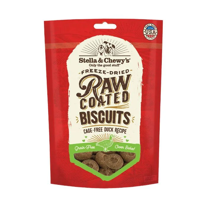 Stella & Chewy's Raw Coated Biscuits - Cage-Free Duck Recipe 255g