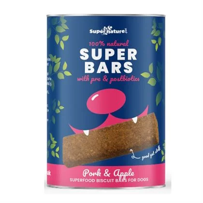 Supernature Pet Super Bars- Pork & Apple