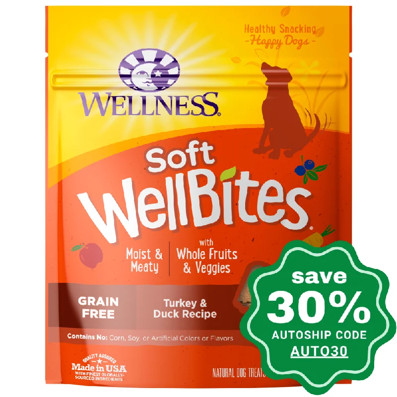 Wellness - WellBites - Grain Free Dog Treats - Turkey & Duck - 6OZ (Min. 8 pcs)