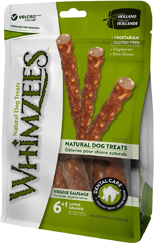 Whimzees  Veggie Sausage Grain-Free Dental Dog Treats