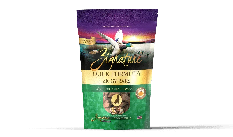 Zignature Ziggy Bars - Duck Formula Dog Treats 340g