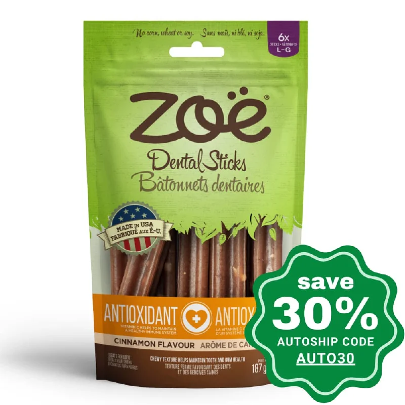 Zoe - Anti-Oxidant Dental Stick For Medium & Large Dogs - Cinnamon Flavour - 187G